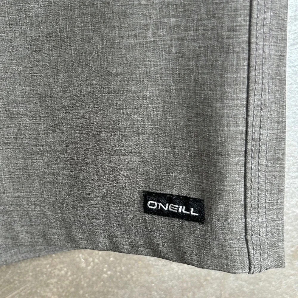 ONeill Hybrid Mens Grey Heathered Stretch Boardshorts Walk Shorts Size 34